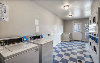 Spacious laundry room